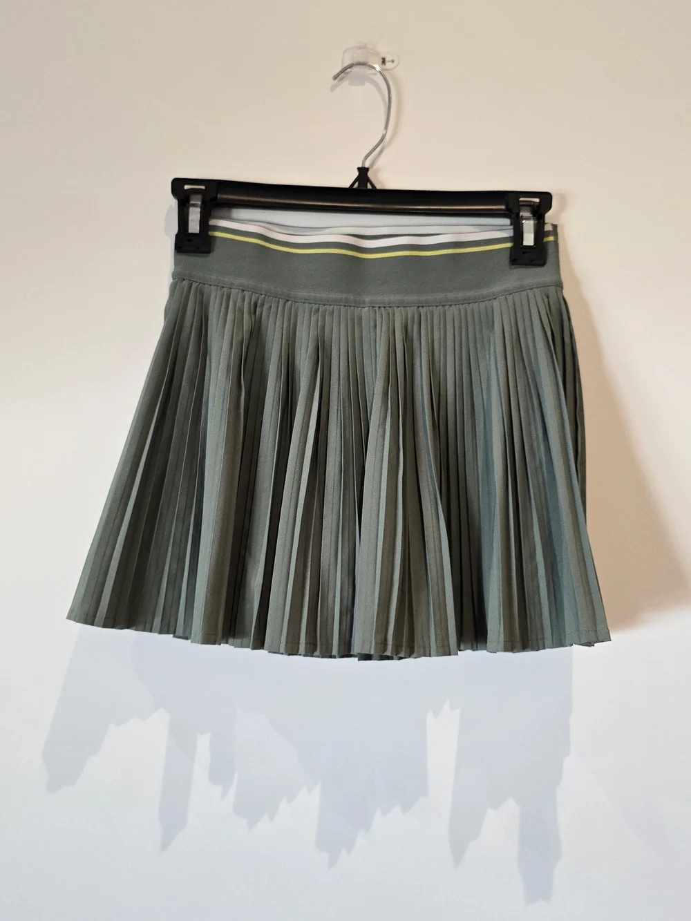 lululemon athletica Olive Green Pleated Mini Skirt